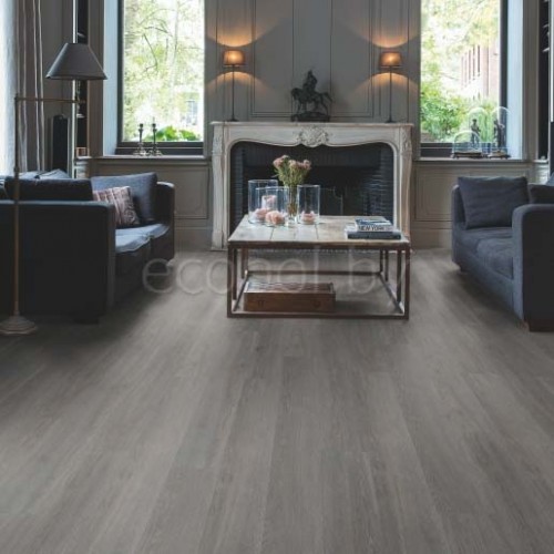 Виниловый пол Quick Step Alpha Vinyl Small Planks AVSP40060 Дуб шелковый темно-серый