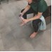 Виниловый пол Quick Step Alpha Vinyl Tiles AVST40234 Бетонная скала