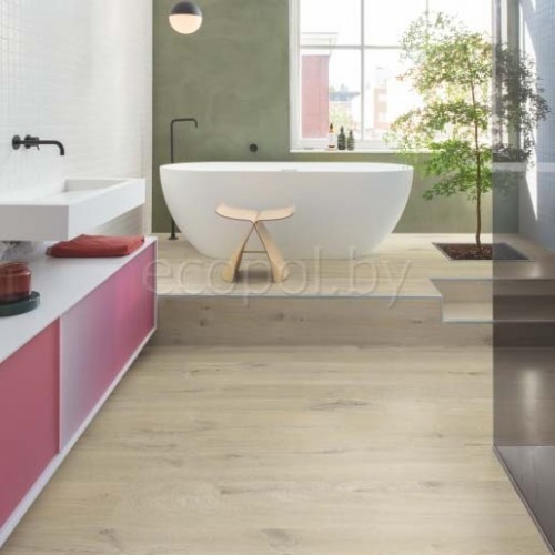  Виниловый пол Quick Step Alpha Vinyl Medium Planks AVMP40103 Дуб хлопковый бежевый