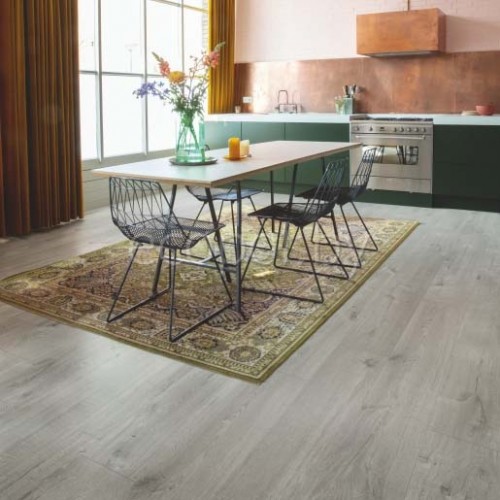 Виниловый пол Quick Step Alpha Vinyl Medium Planks AVMP40201 Дуб хлопковый светло-серый Виниловый пол Quick Step Alpha Vinyl Medium Planks AVMP40201 Дуб хлопковый светло-серый