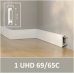 Плинтус напольный из дюрополимера Solid UHD 69/65 С Белый 65*15