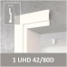 Плинтус / наличник из дюрополимера Solid UHD 42/80 Белый 80*13