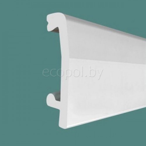 Плинтус напольный из дюрополимера Solid UHD 03/70 Белый 70*14