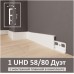 Плинтус напольный из дюрополимера Solid UHD POLYMER 58/80 Дуэт