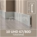 Плинтус напольный из дюрополимера Solid UHD 67/80 Платина 80*10