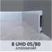 Плинтус напольный Solid 05/80 Алюминий 80*13