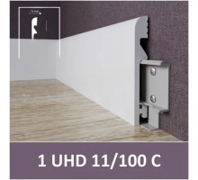 Плинтус напольный из дюрополимера Solid UHD 11/100 С Белый 100*14