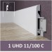 Плинтус напольный из дюрополимера Solid UHD 11/100 С Белый 100*14