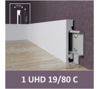 Плинтус напольный из дюрополимера Solid UHD 19/80 Белый 80*15