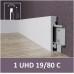 Плинтус напольный из дюрополимера Solid UHD 19/80 Белый 80*15