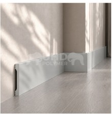 Плинтус из дюрополимера Solid UHD 67/80 Платина 80*10