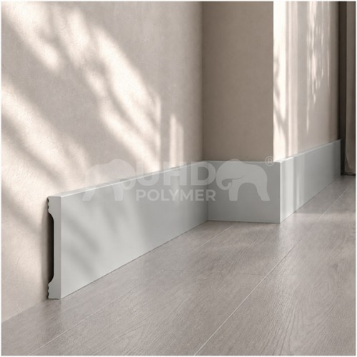 Плинтус напольный из дюрополимера Solid UHD 67/80 Платина 80*10