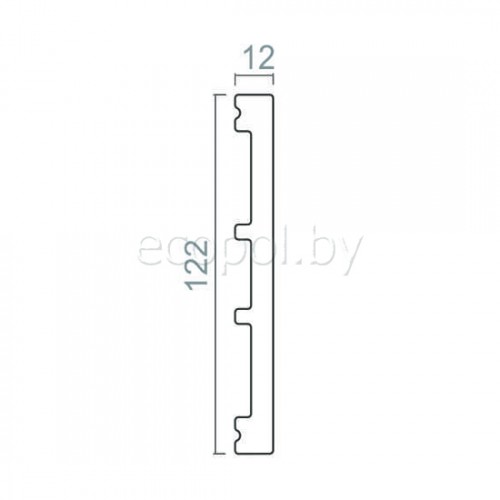 Плинтус для пола из дюрополимера DECOMASTER D122.12 Белый 122*12 Плинтус для пола из дюрополимера DECOMASTER D122.12 Белый 122*12