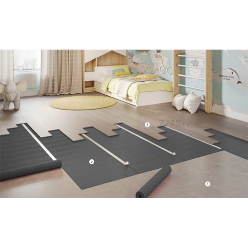 Подложка под ламинат ECOHEAT Floor Protect Premium 1,2х10 м 3 мм